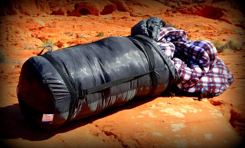 Filling stuff sack (REALLY full) Photo borrowed from the Trail Sherpa Spotlight