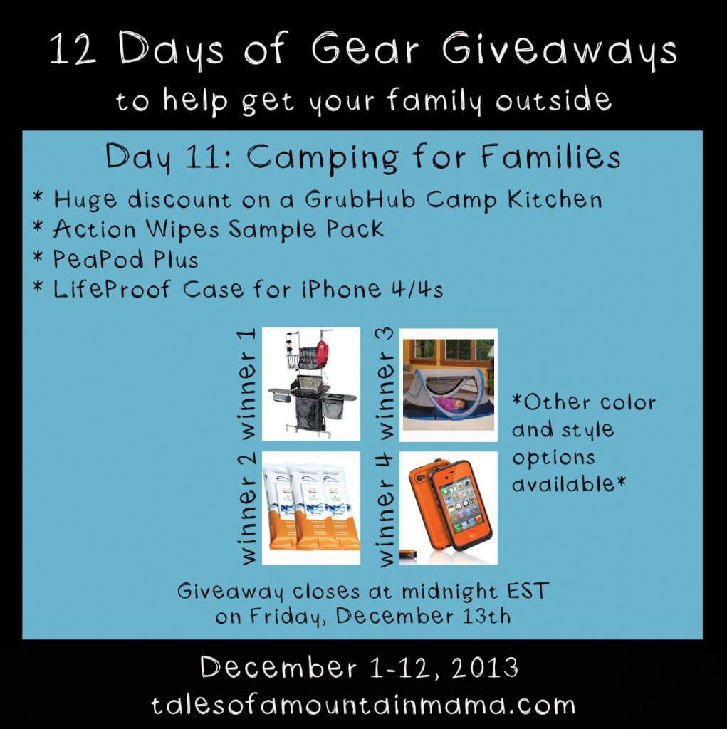 12 Days of Gear Giveaways Day 11 Camping for Families Tales of a