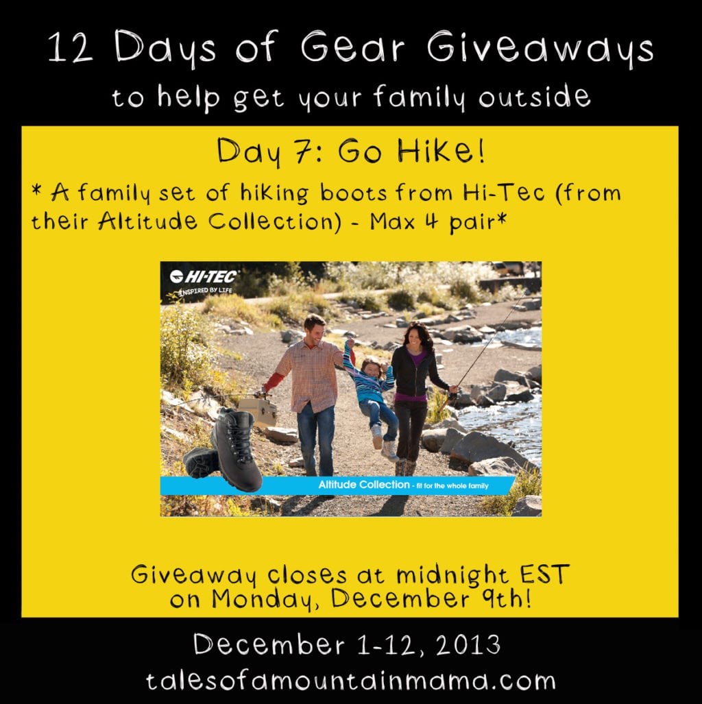 12 Days of Gear Giveaways Day 7 Get out and HIKE! Tales of a
