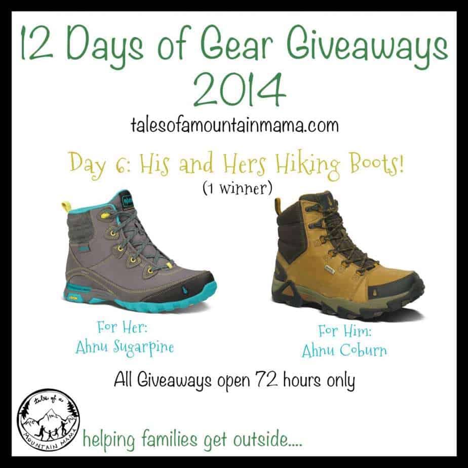 12 Days of Gear Giveaways Day 6 His and Hers Hiking Boots Tales of