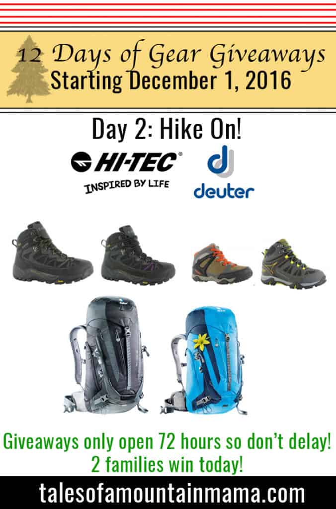12 Days of Gear Giveaways Day 2 Hike On! Tales of a Mountain Mama