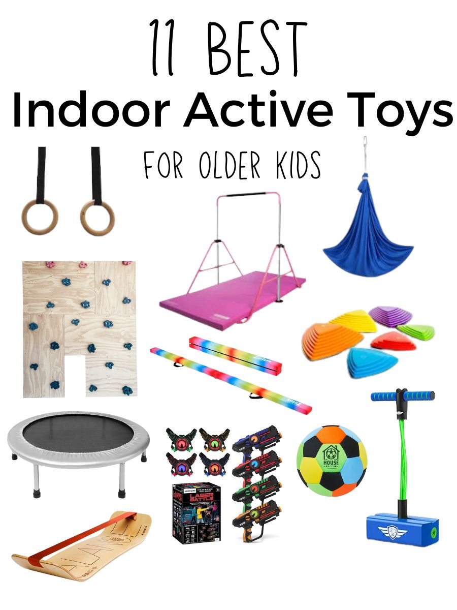 Best indoor active play gifts 13 infographic of the 11 best indoor active toys for older kids