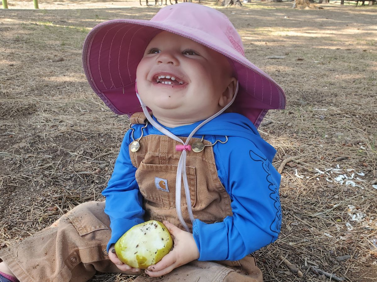Easter Baskets for Outdoor Kids - Horizontal 7 Toddler Wearing a sunday afternoon sunhat