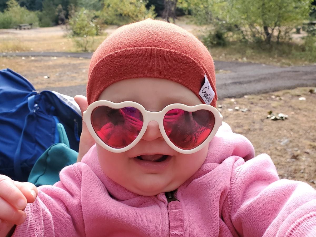 Easter Baskets for Outdoor Kids - Horizontal 9 baby wearing sunglasses
