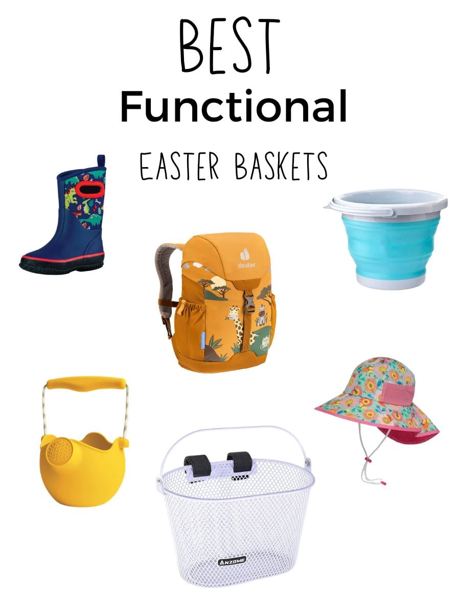 Easter Baskets for outdoor kids - Vertical - 1 Best functional Easter Basket Infographic