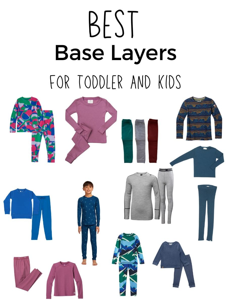 Bestbase layers Vertical 2 infographic of the best base layers for kids