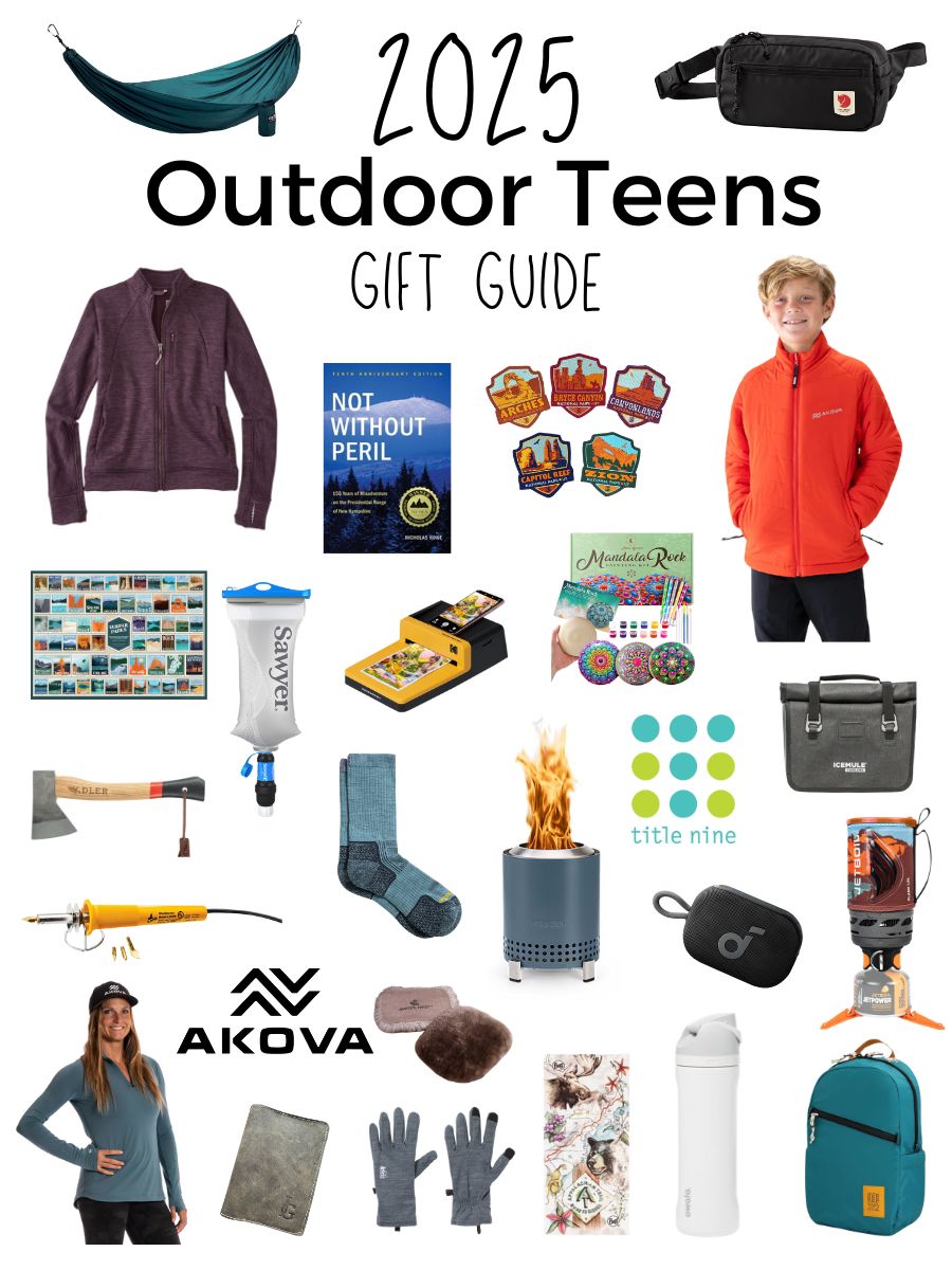 25 Gifts for Outdoor Teens 2025, including items from Akova and Title Nine.