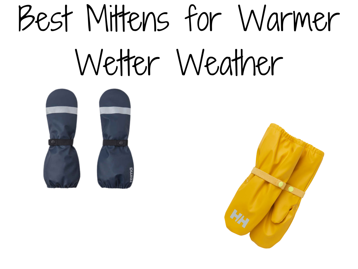 Best mittens and gloves for kids Reima and Helly Hansen rain mittens graphic