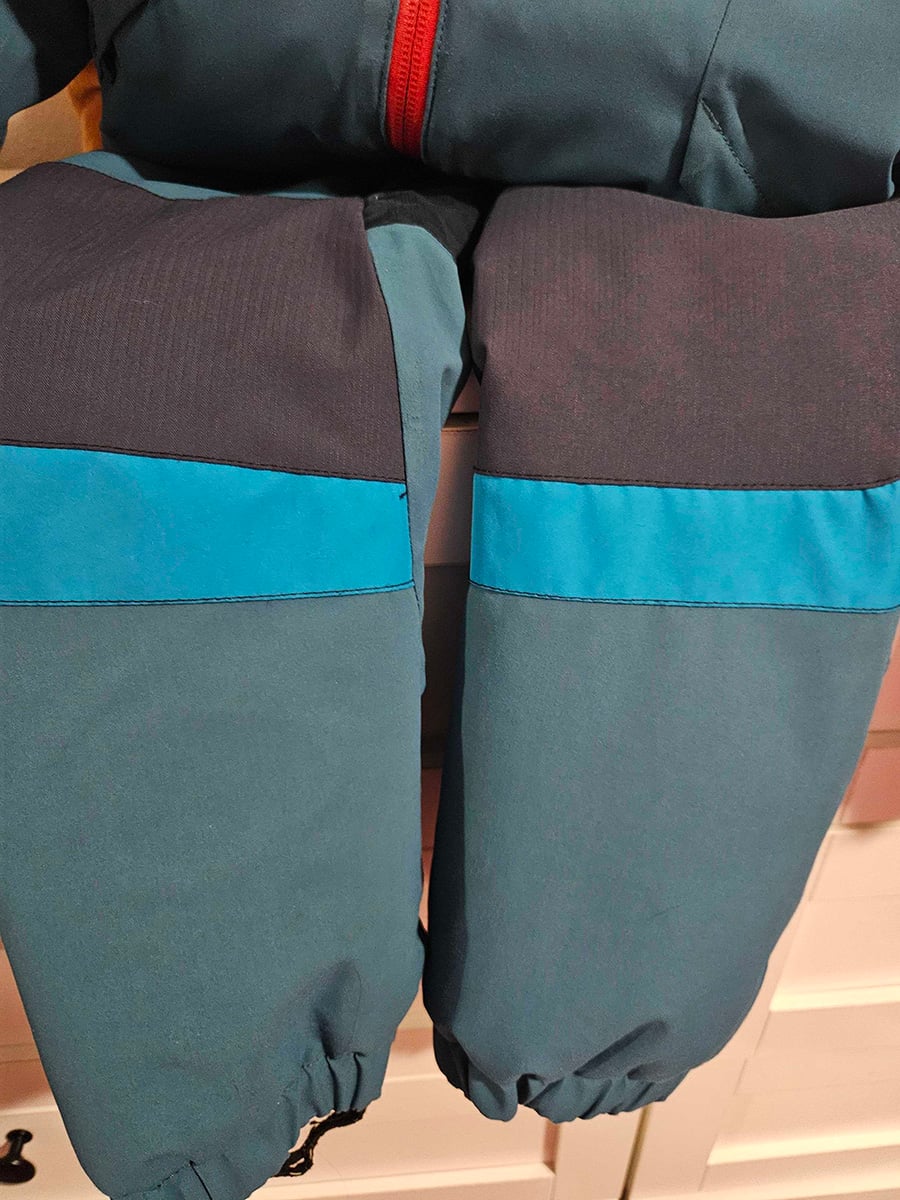 Patagonia snow pants that got new knees.