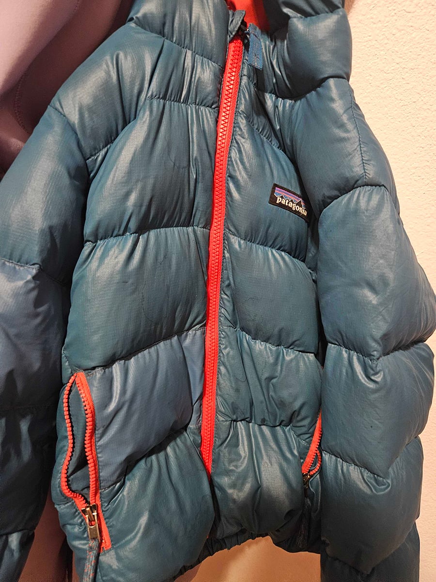 Patagonia jacket that got a new zipper.
